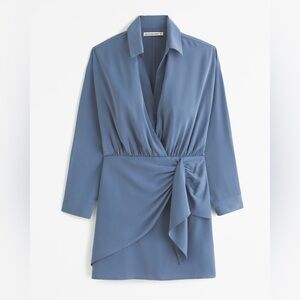 Abercrombie Long-Sleeve Wrap Shirt Dress (Tall)
